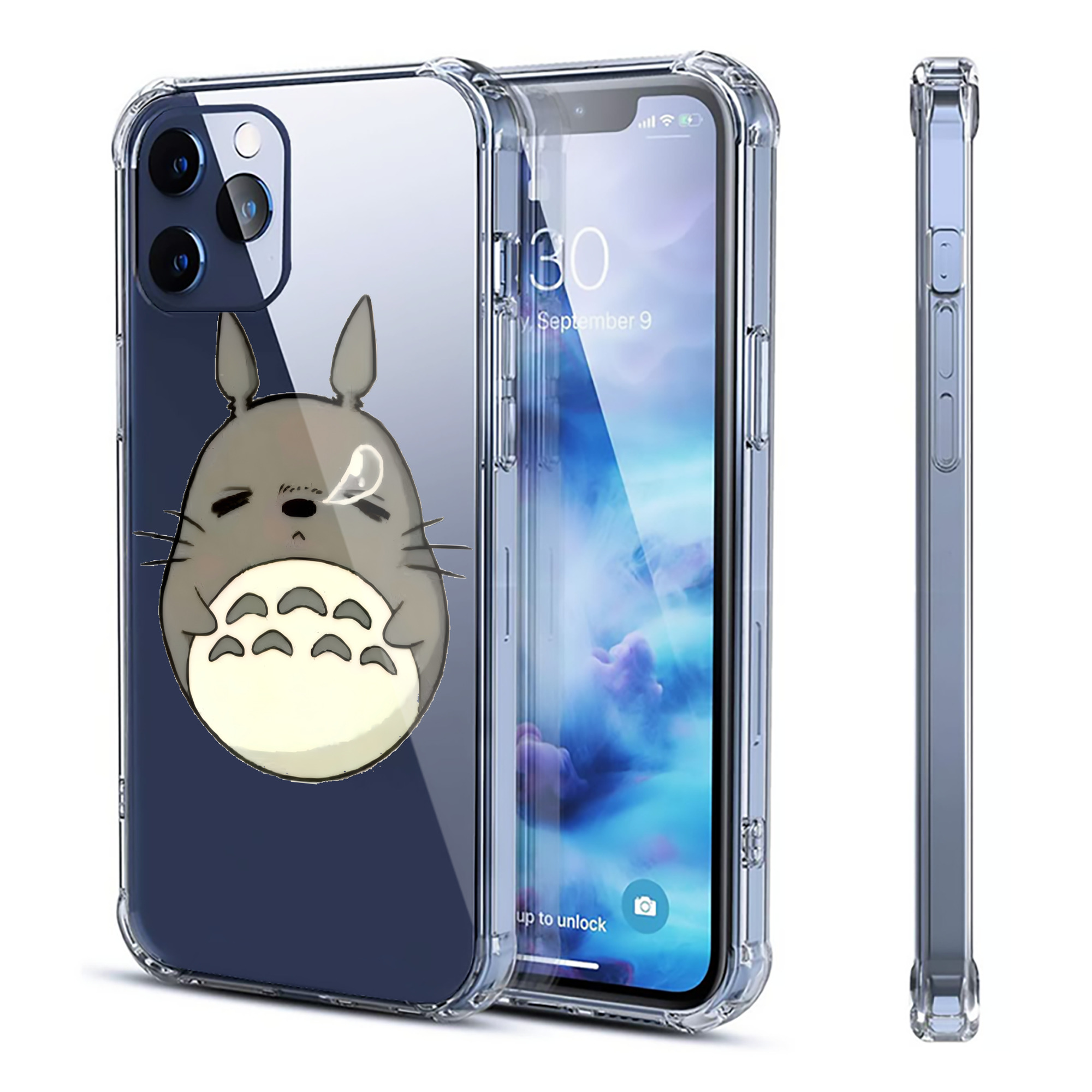（画像用） となりのトトロ 草壁メイ 草壁サツキ My Neighbor Totoro Satsuki Kusakabe Mei Kusakabe 【iPhone 12シリーズ対応】透明スマホケース（クリアソフトケース）